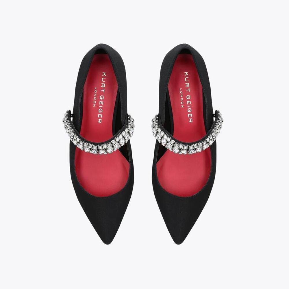 Kurt Geiger London Kingly Black Flat Sandals - 40